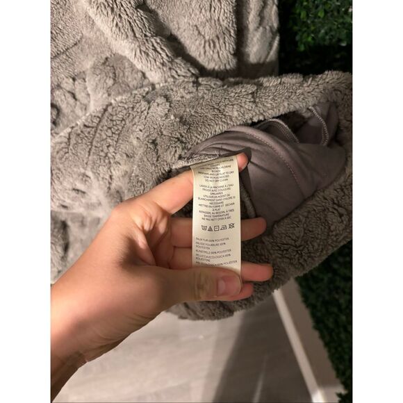 Free People Women's Cable-Knit Crewneck Sweatshirt Size Large GRAY NWT - Picture 5 of 5